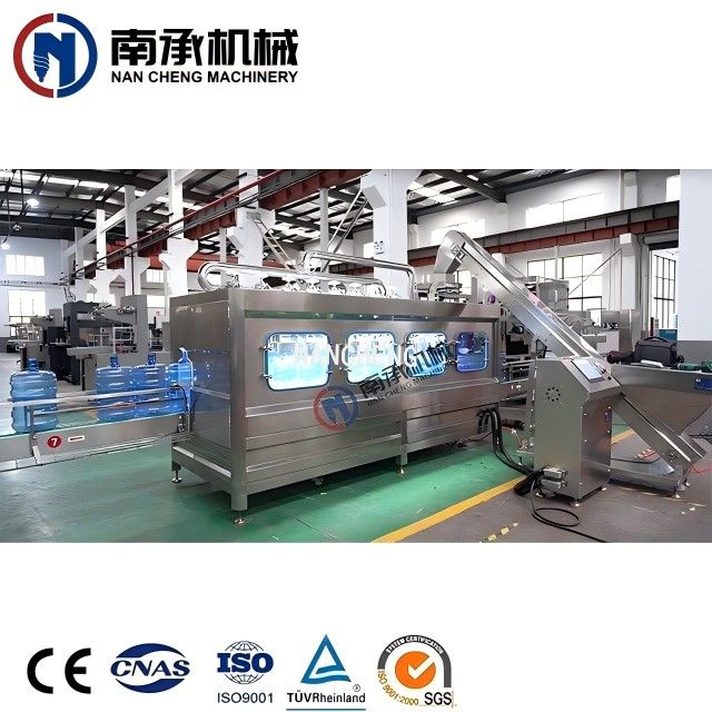 全自動5加侖桶水洗灌裝旋蓋三合一機(型號:QGF-1200)