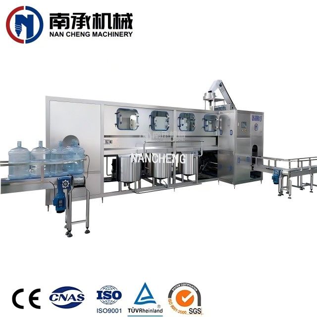 全自動5加侖桶水洗灌裝旋蓋三合一機(型號:QGF-1200)